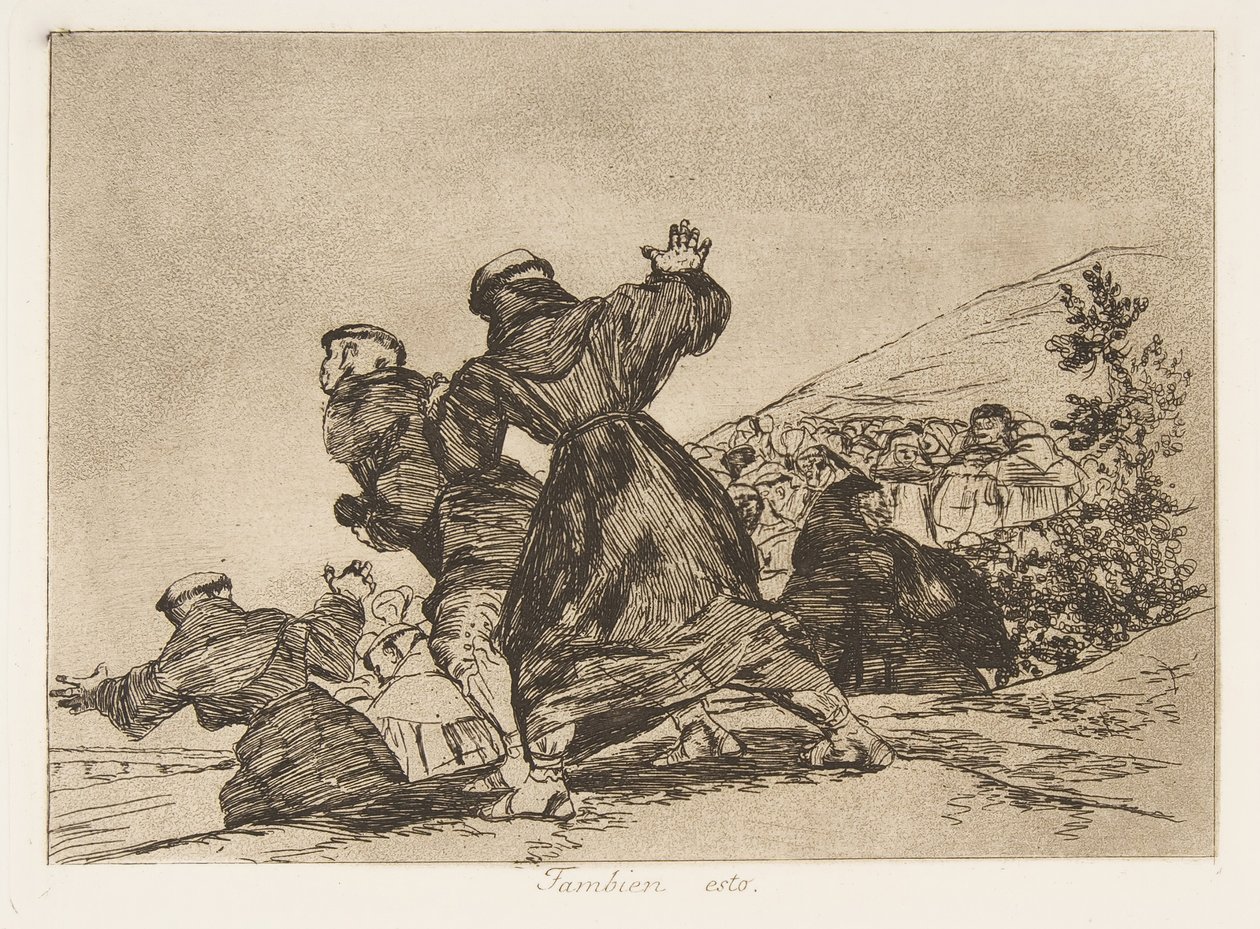 Tablica 43 z „Katastrofy wojny” Katastrofy wojny: „To…, 1810, wydanie 1863. autorstwa Francisco de Goya