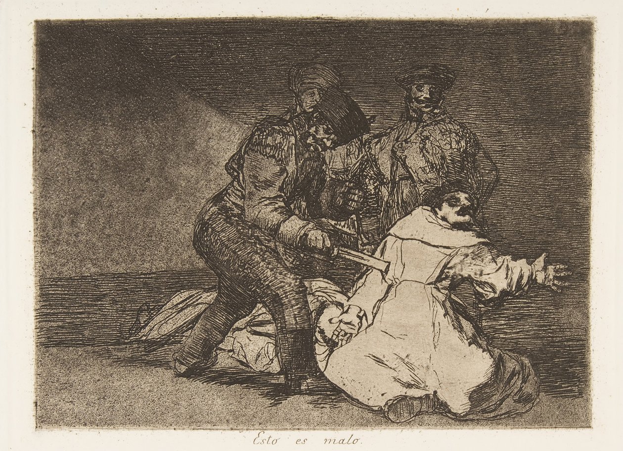 Tablica 46 z The Disasters of War Los Desastres de la Guerra: This ..., 1810 opublikowane 1863. autorstwa Francisco de Goya