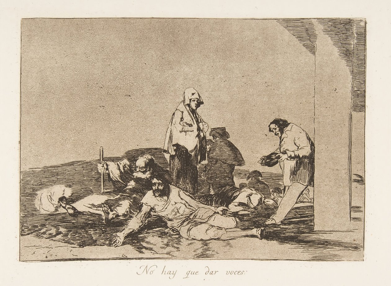 Tablica 58 z The Disasters of War Los Desastres de la Guerra: It..., 1811-12 opublikowana w 1863 r. autorstwa Francisco de Goya