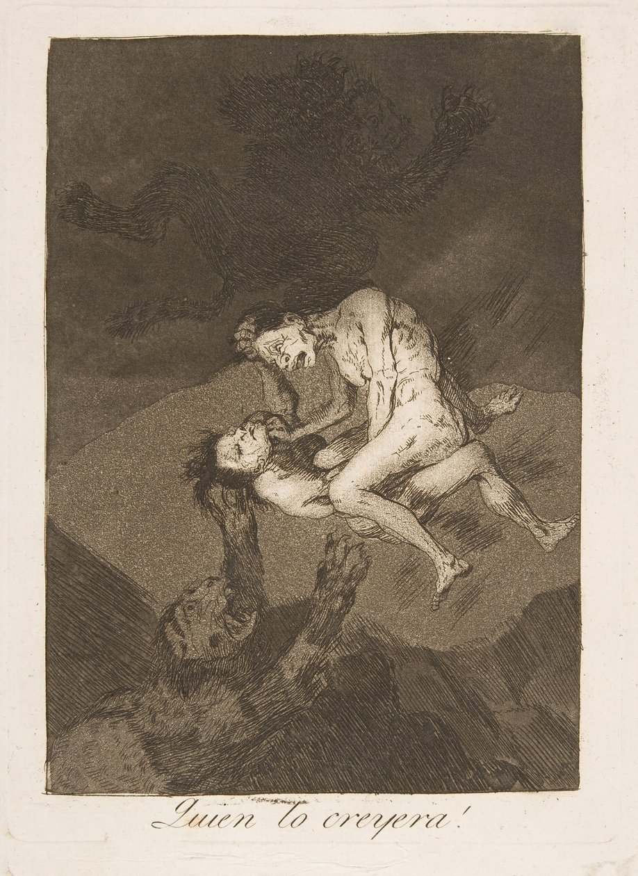 Tablica 62 z Los Caprichos: Kto by pomyślał, że Quien lo creyera!, 1799. autorstwa Francisco de Goya