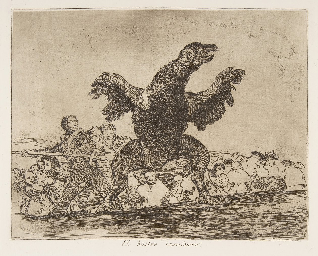 Tablica 76 z Katastrofy wojny Los Desastres de la Guerra..., po 1814-15 wydana w 1863 r. autorstwa Francisco de Goya