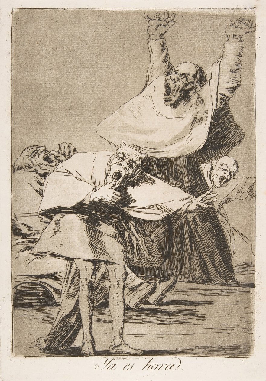 Tablica 80 z Los Caprichos: Czas Ya es hora., 1799. autorstwa Francisco de Goya