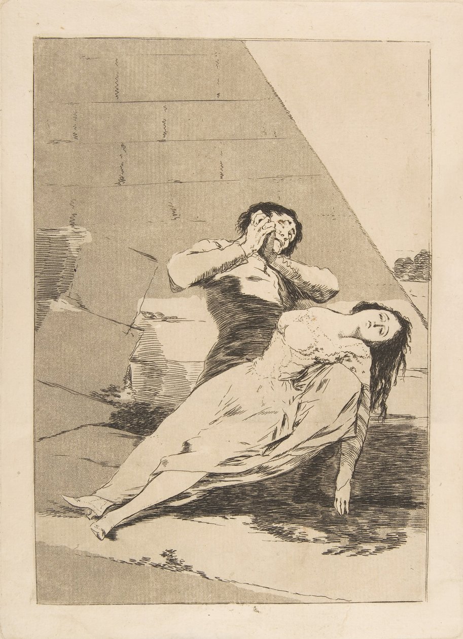 Tablica 9 z Los Caprichos: Tantalus Tantalo., 1799. autorstwa Francisco de Goya