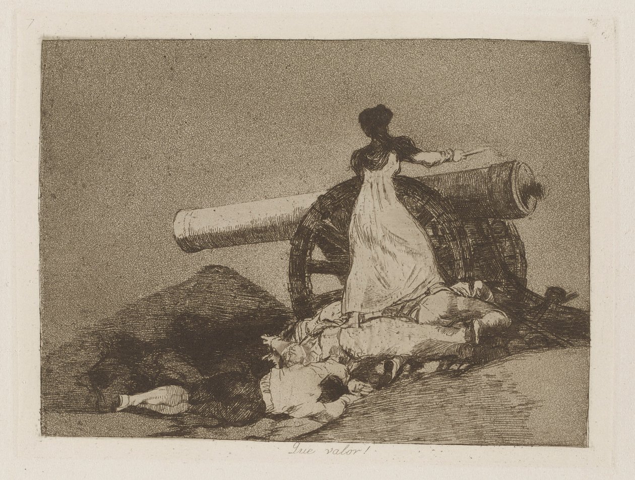 Co za wartość! (Jaka odwaga!), pl. 7 z serii Katastrofy wojny autorstwa Francisco de Goya