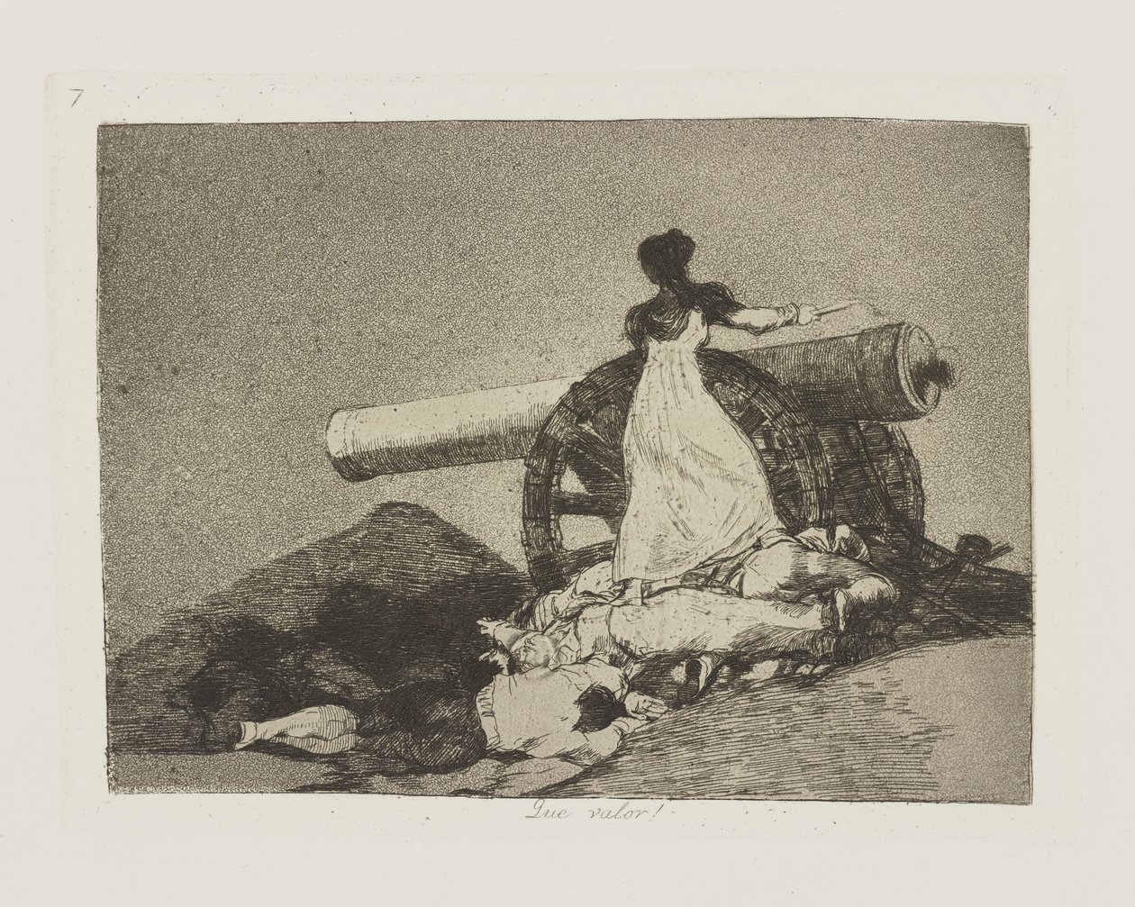 Co za wartość! (Jaka odwaga!), pl. 7 z serii Katastrofy wojny autorstwa Francisco de Goya