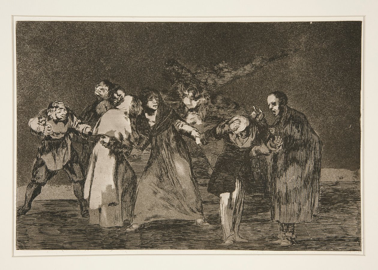 Leczą rany kłute, ale nie złe słowa (Rany goją się szybciej niż pospieszne słowa), pl. 16 z serii Przysłów autorstwa Francisco de Goya