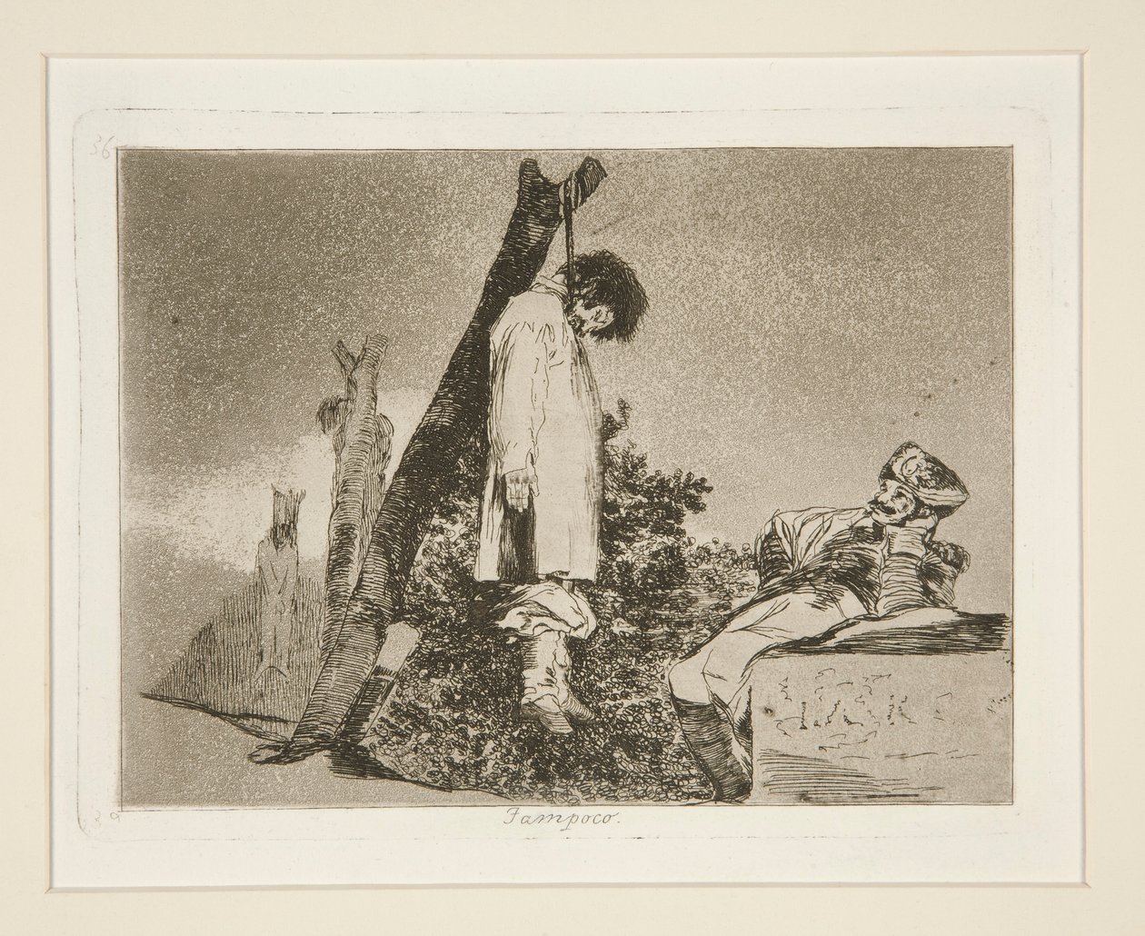 Ani (Nie [w tym przypadku] Ani), pl. 36 z Katastrofy wojny autorstwa Francisco de Goya