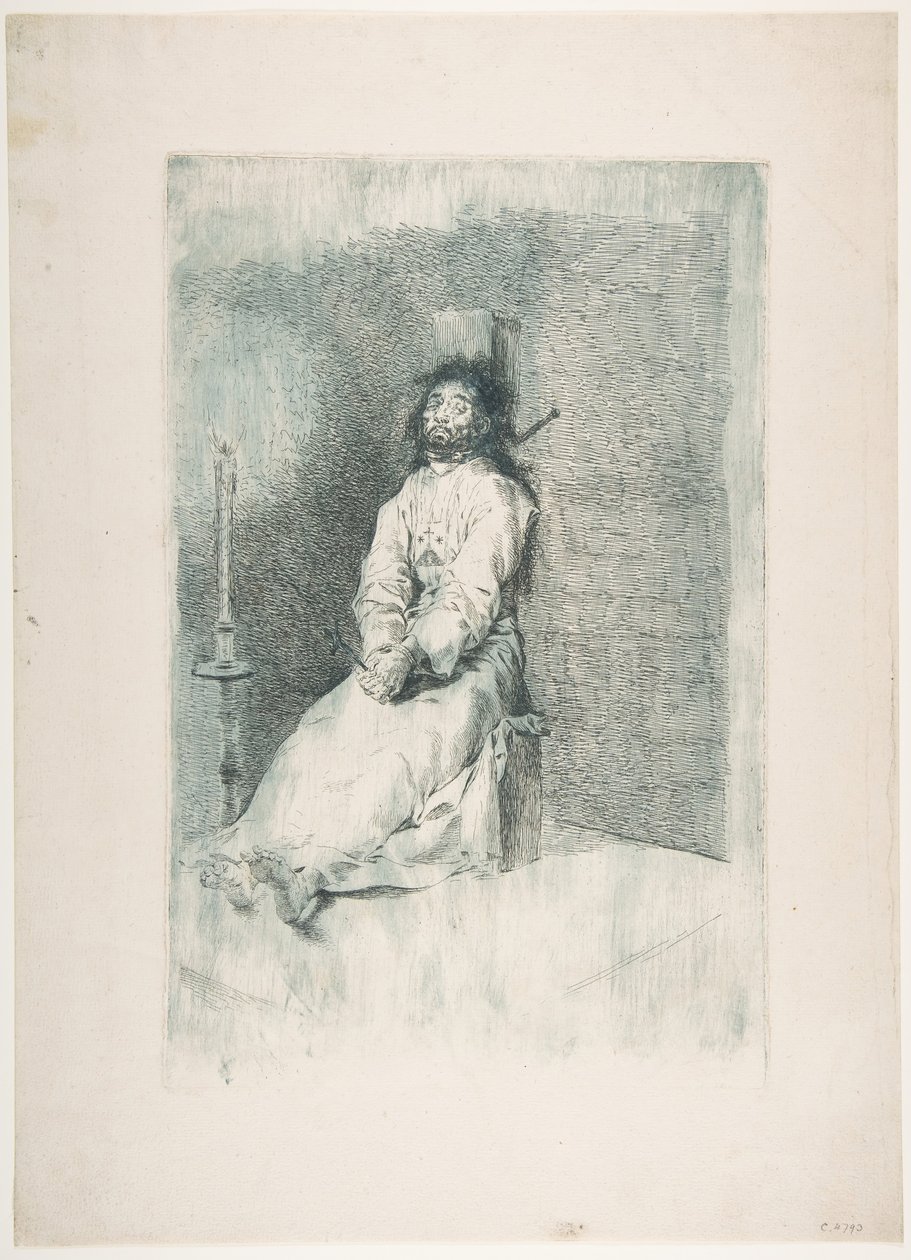 Garroted Man Garroted Man, ca. 1778-80. autorstwa Francisco de Goya