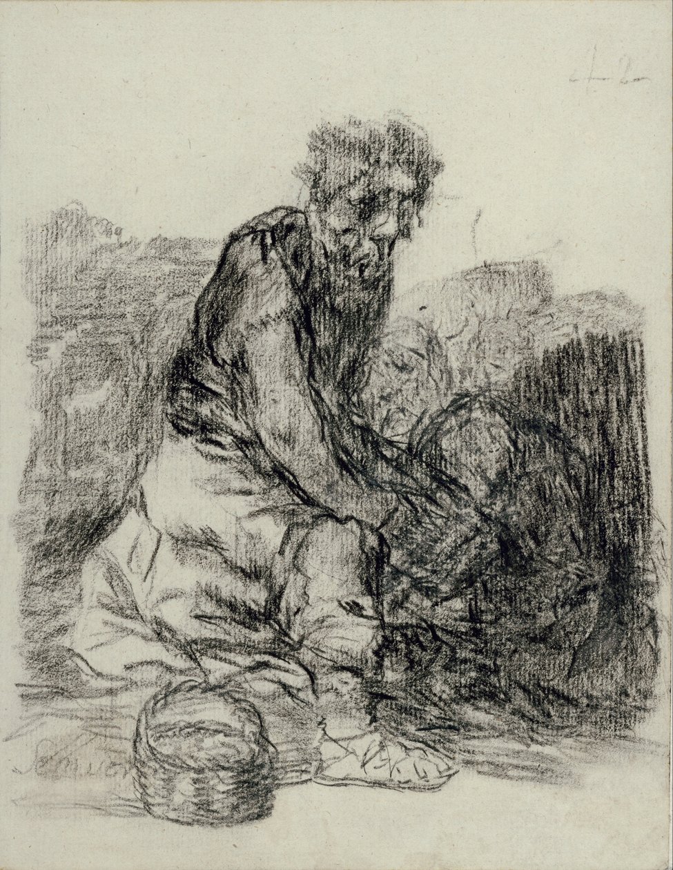 Oni umierają autorstwa Francisco de Goya