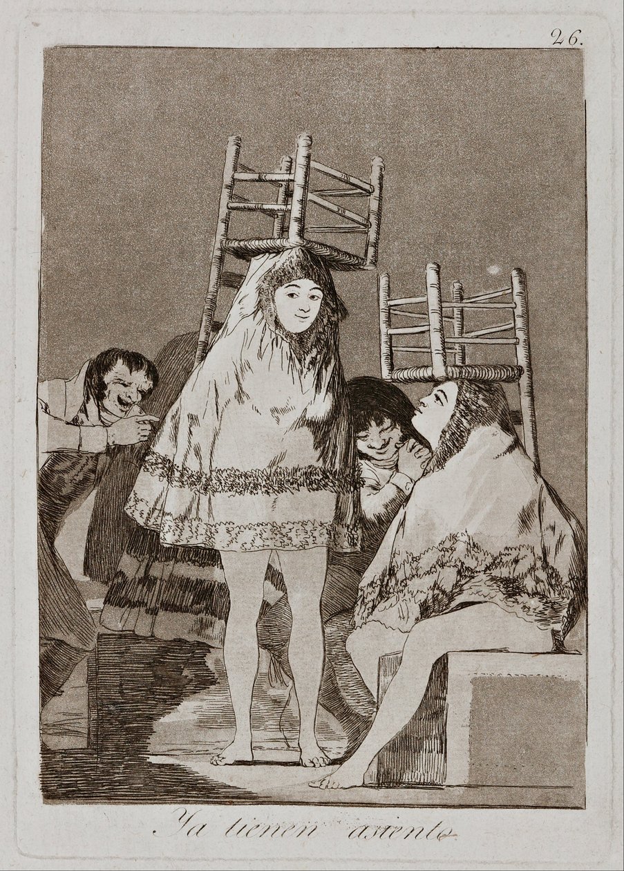 Mają już siedzisko 26 z serii „Los Caprichos” (Kaprysy) autorstwa Francisco de Goya