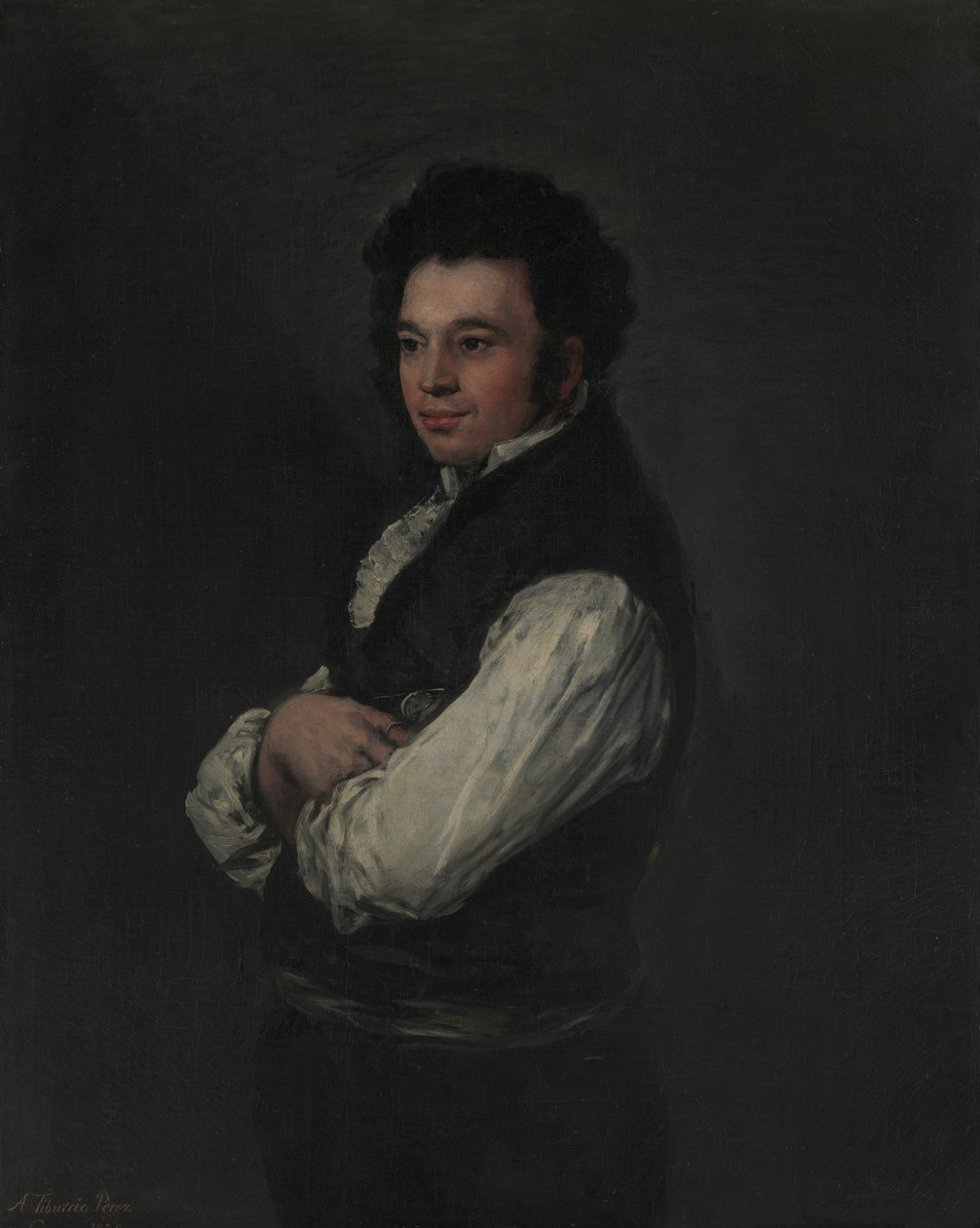 Tiburcio Pérez y Cuervo 178586-1841, architekt, 1820. autorstwa Francisco de Goya