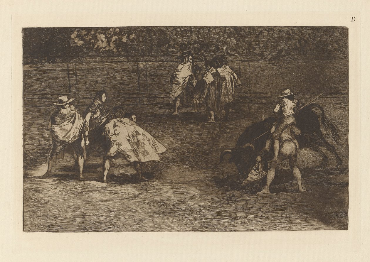 Torreador jedzie na ramionach d?n chulo autorstwa Francisco de Goya