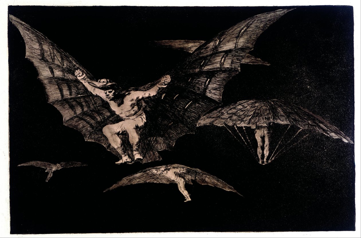Gdzie jest wola Jest sposób (sposób latania) autorstwa Francisco de Goya