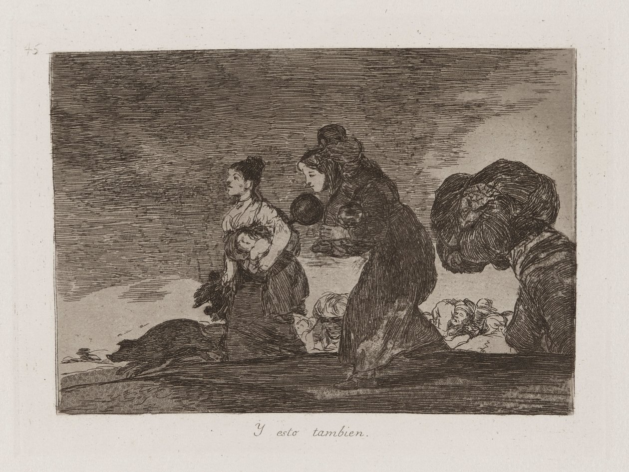 I to też (i to też), płyta 45 z filmu Katastrofy wojny autorstwa Francisco de Goya