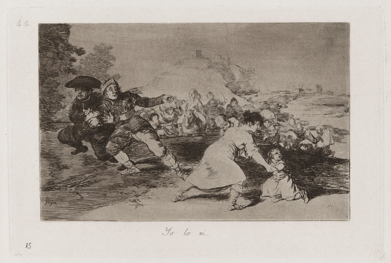 Widziałem to, płyta 44 z Klęsk wojennych autorstwa Francisco de Goya
