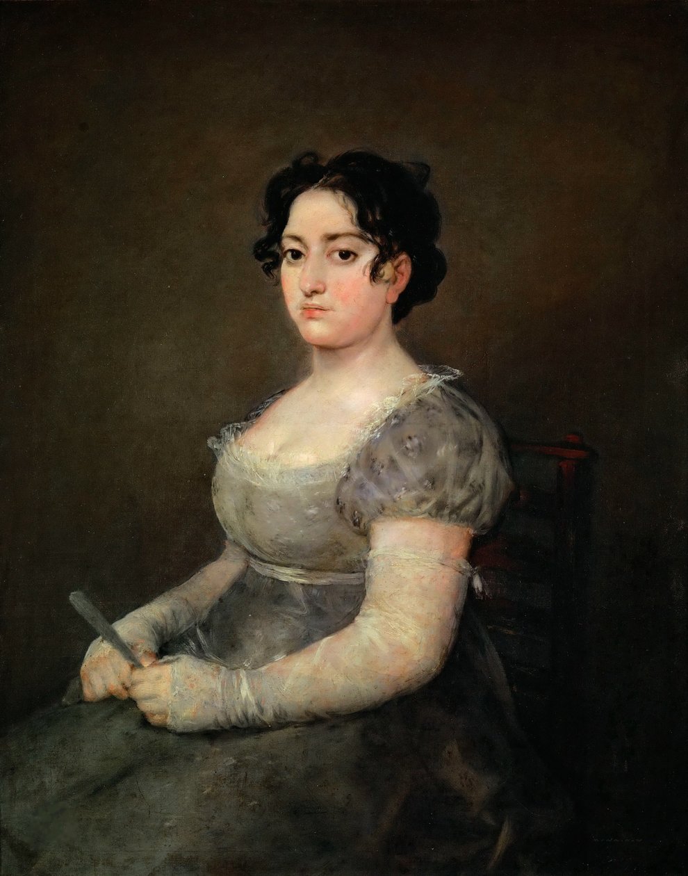 Portret damy z wachlarzem, 1806-1807. autorstwa Francisco Goya de
