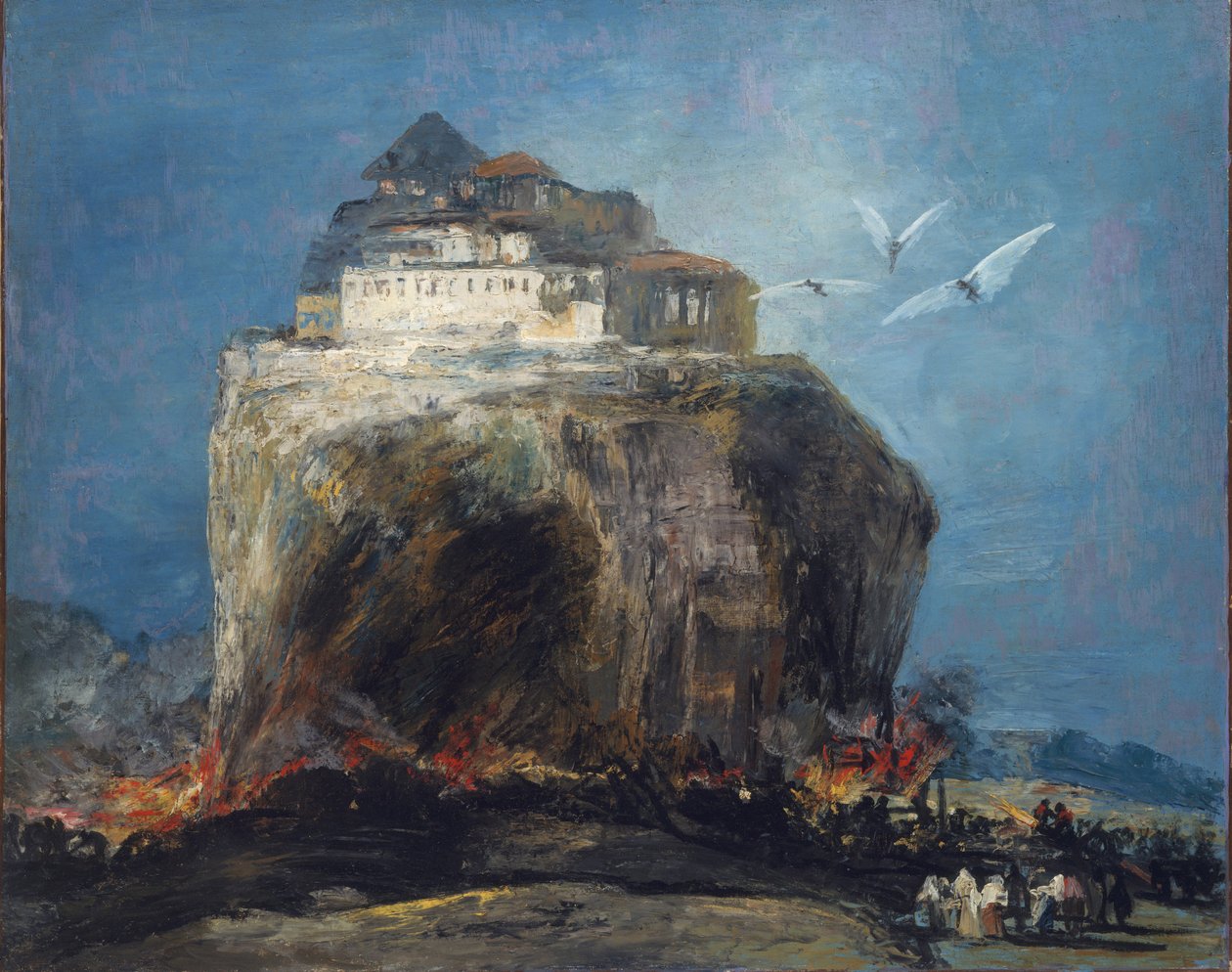 Miasto na skale, 1850-75 autorstwa Francisco de Goya