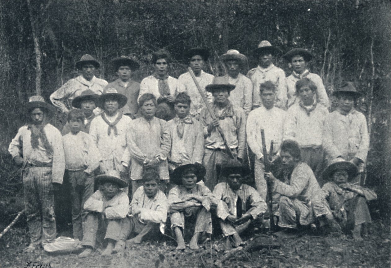 Indianie Guaran, 1895 autorstwa Francisco Henszler
