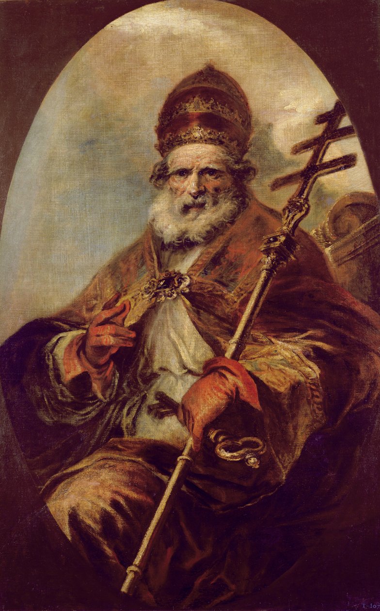 Papież Leon I autorstwa Francisco Herrera