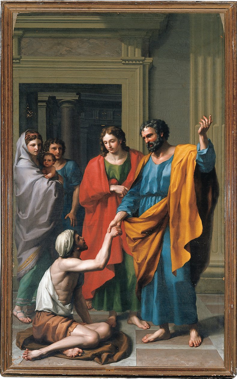 Św. Piotr i św. Jan Uzdrowienie paralityka, 1783 autorstwa Francisco Javier Ramos y Albertos