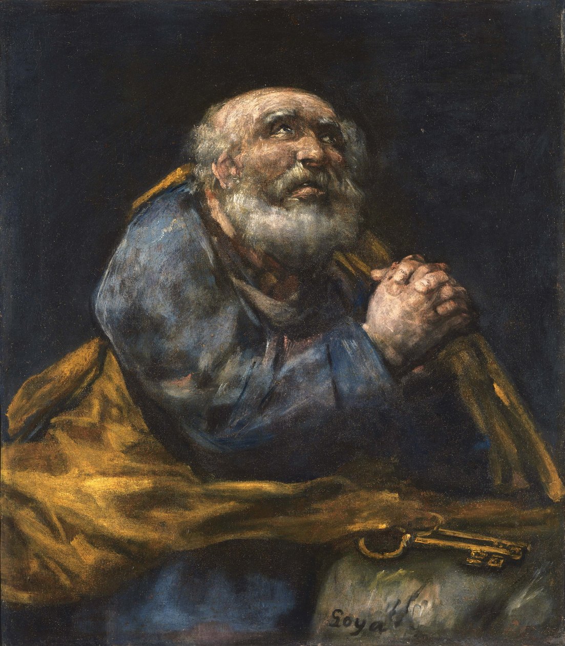 Skruszony św. Piotr autorstwa Francisco de Goya