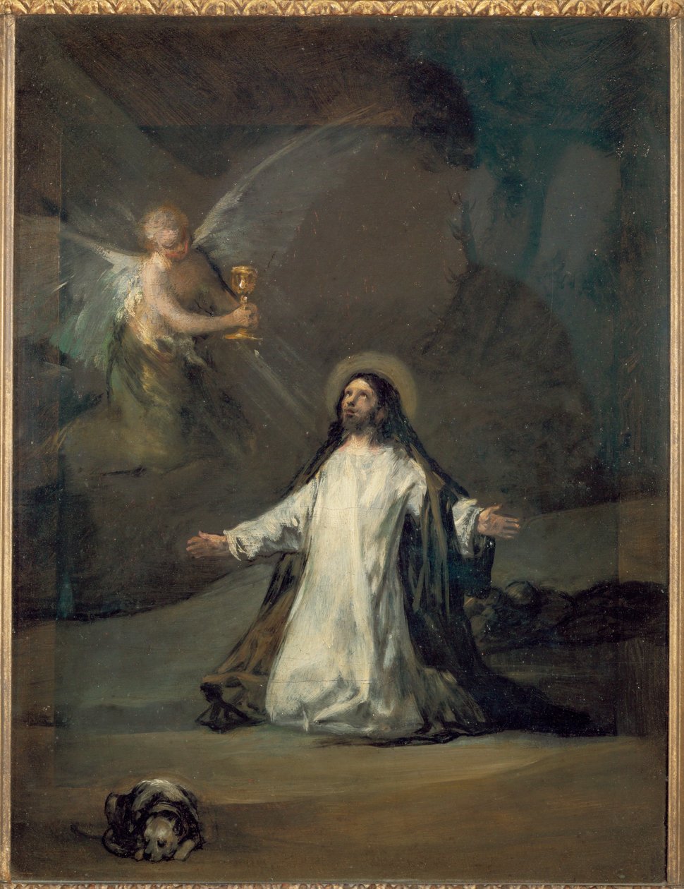 Chrystus w Getsemane ... autorstwa Francisco Jose de (circle of) Goya y Lucientes
