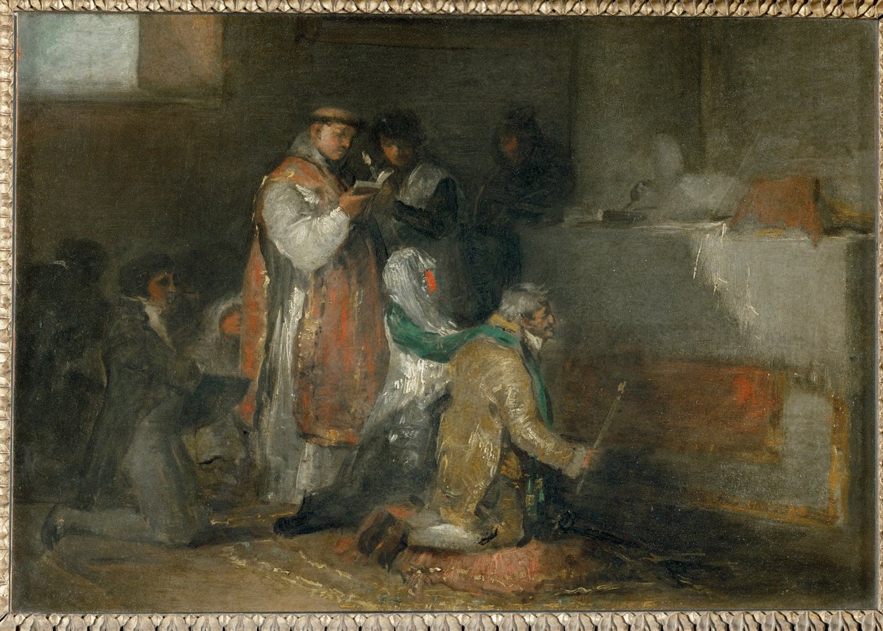 Le mariage inegal - źle dobrana para ... autorstwa Francisco Jose de (circle of) Goya y Lucientes