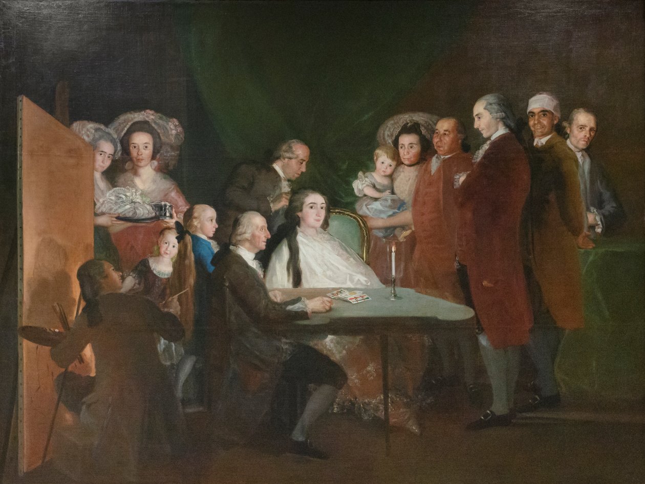 Rodzina małego Don Luisa z Bourbon autorstwa Francisco Jose de (school of) Goya