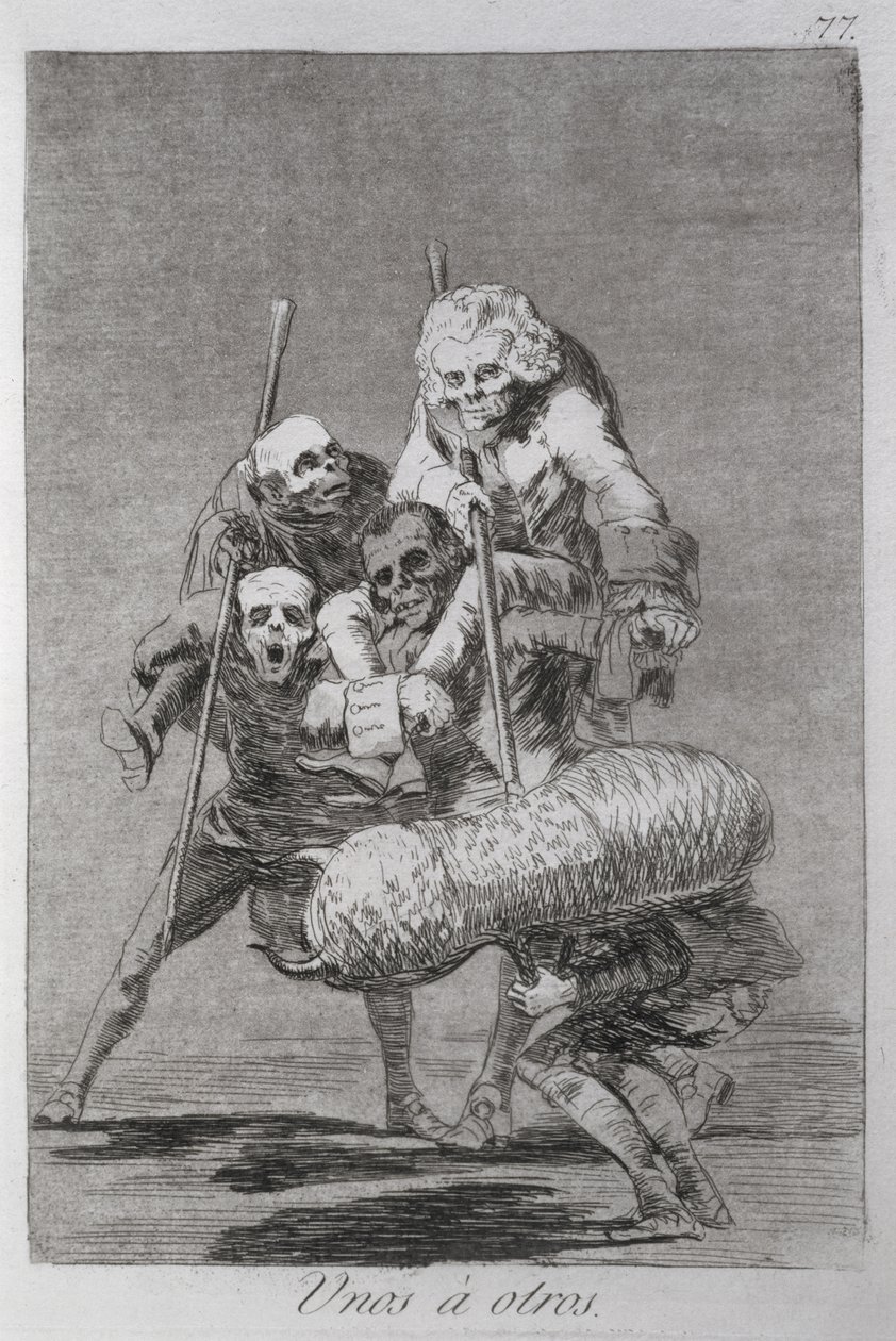 193-0082177 „Co się robi drugiemu”, płyta 77 „Los caprichos” autorstwa Francisco Jose de Goya y Lucientes