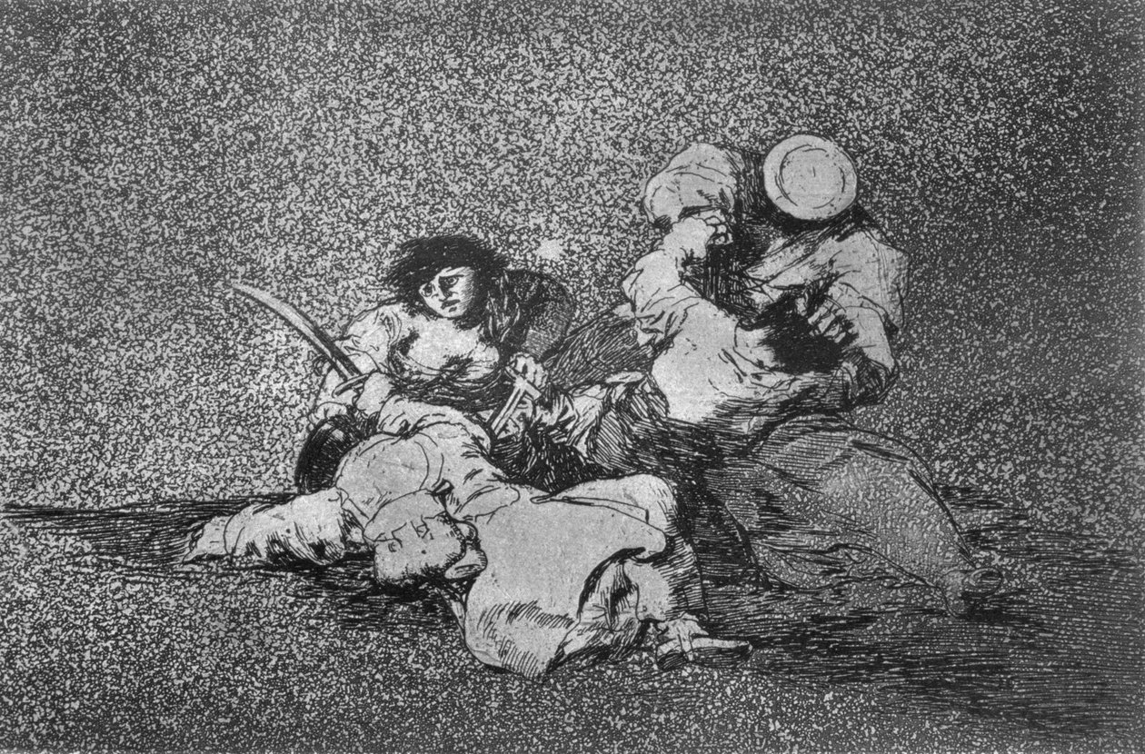 193-0082185 Kobiety dodają odwagi, płyta 4 „Klęski wojny” autorstwa Francisco Jose de Goya y Lucientes