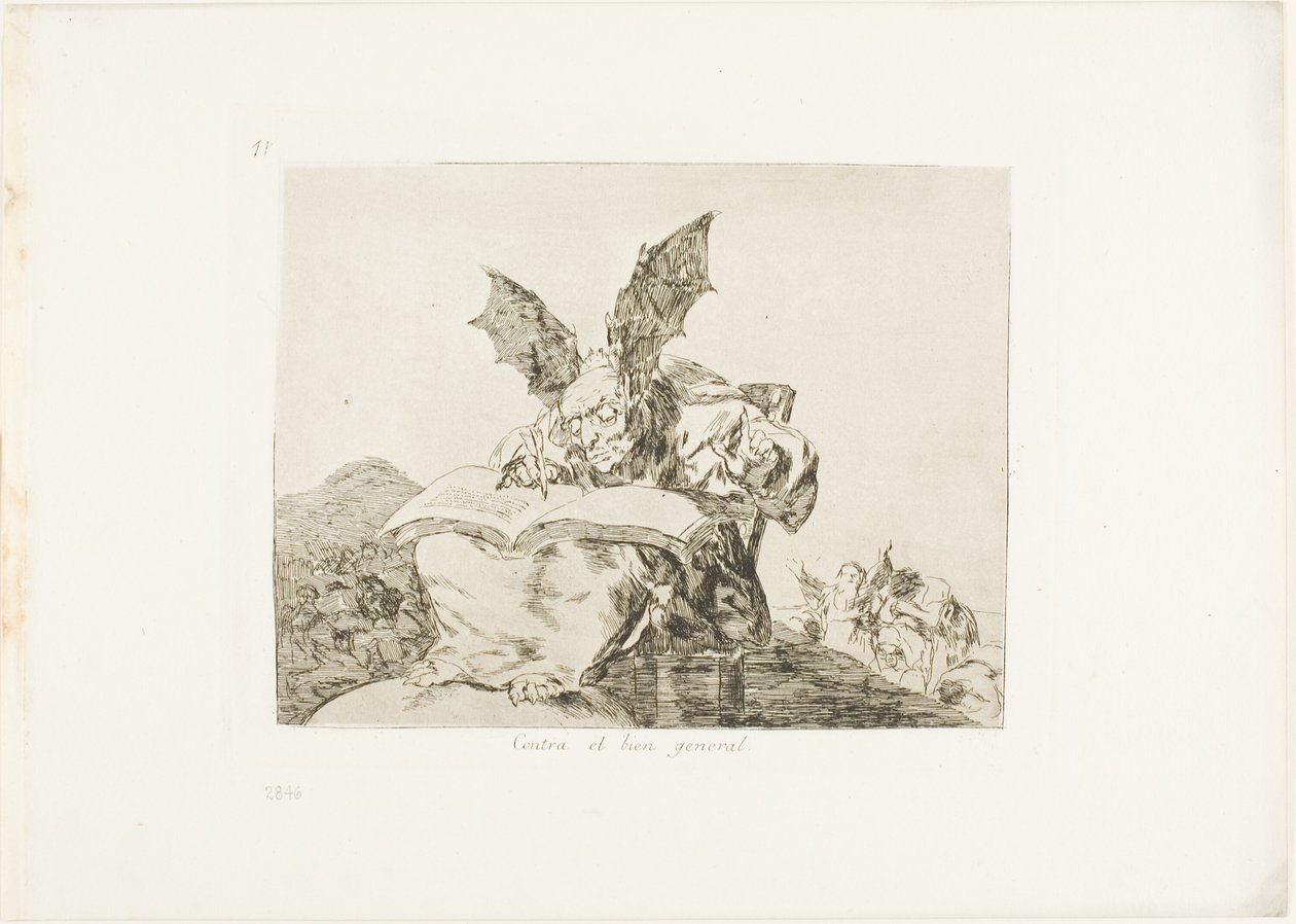 Przeciw wspólnemu dobru, tablica 71 z Klęsk wojennych autorstwa Francisco Jose de Goya y Lucientes