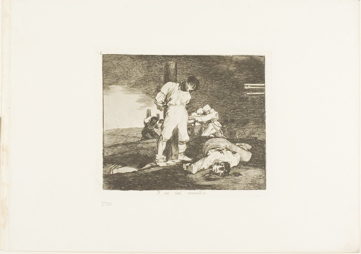 I nie ma na to rady, tabliczka 15 z The Disasters of War autorstwa Francisco Jose de Goya y Lucientes