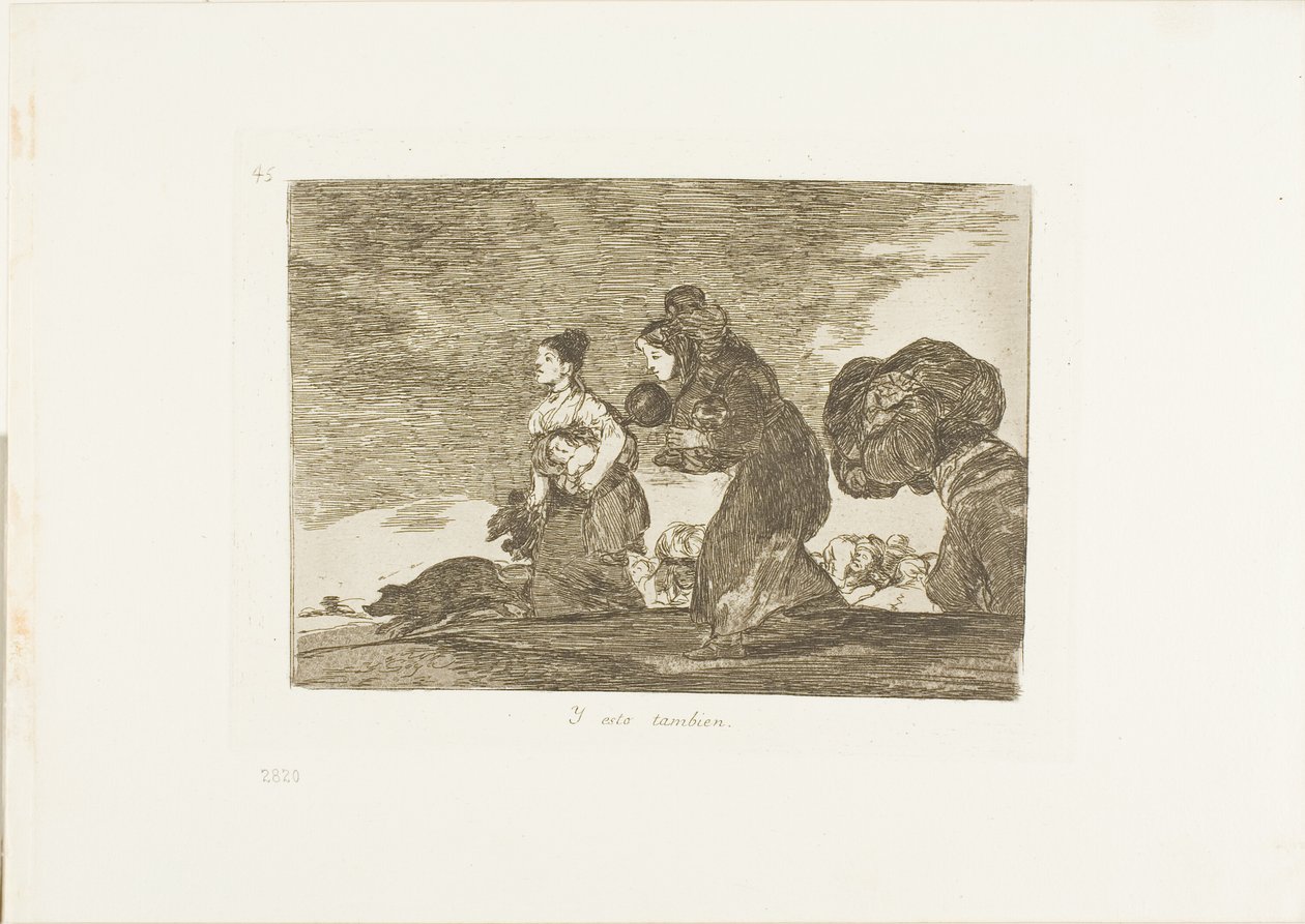 I to też, płyta 45 z The Disasters of War autorstwa Francisco Jose de Goya y Lucientes