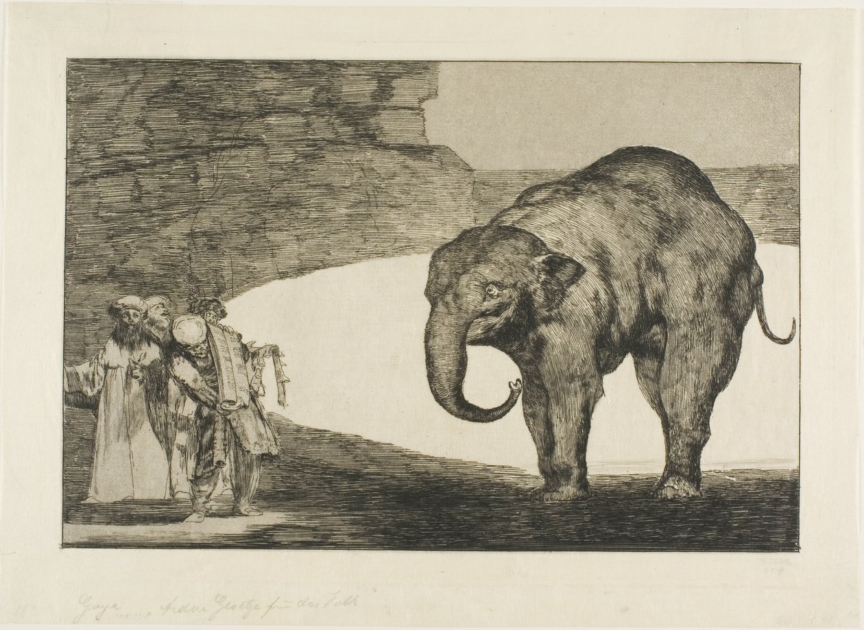 Szaleństwo zwierząt, z Disparates autorstwa Francisco Jose de Goya y Lucientes