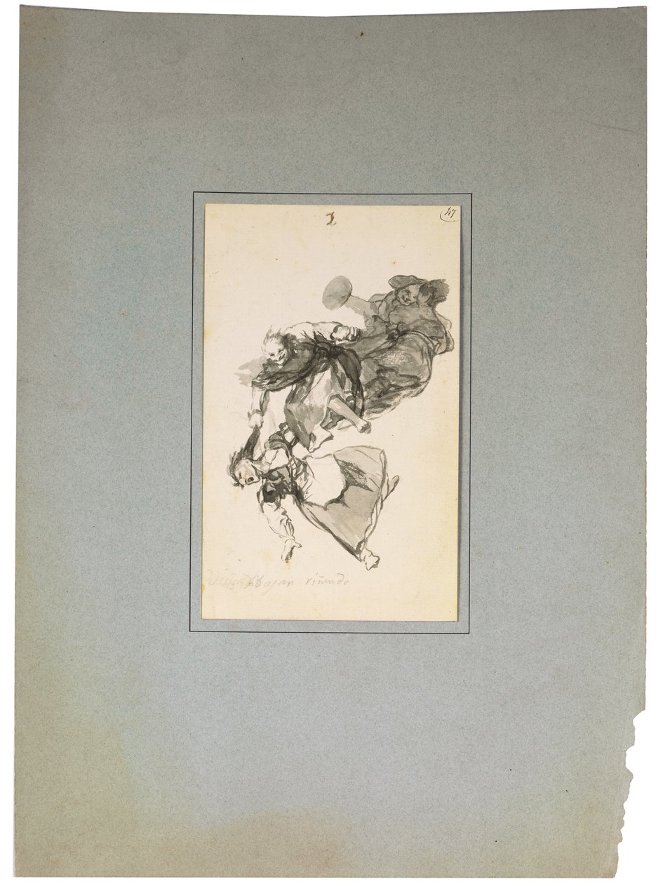 Bajan riñendo, czyli kłócą się autorstwa Francisco de Goya