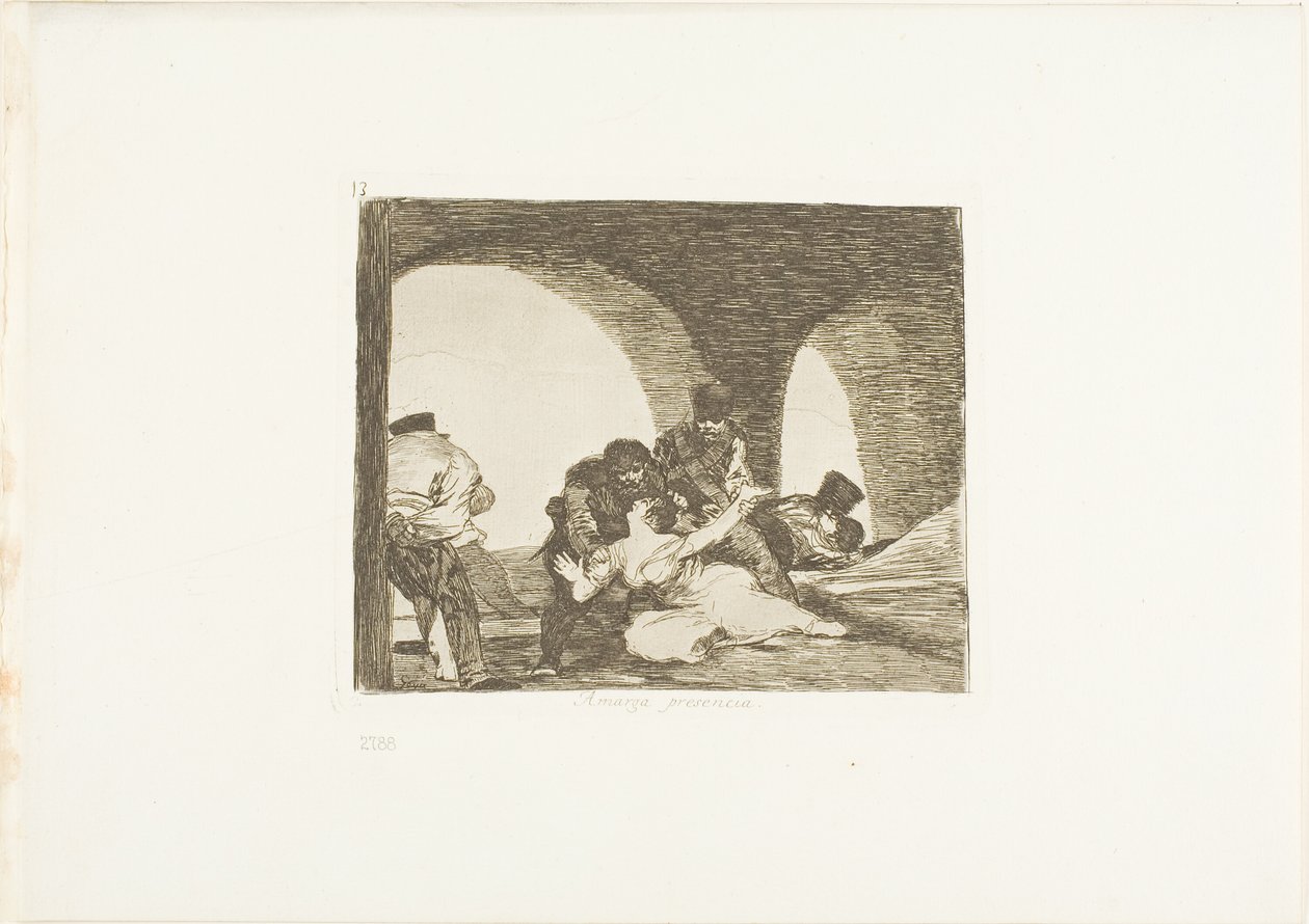 Bitter to be Present, płyta 13 z The Disasters of War autorstwa Francisco Jose de Goya y Lucientes