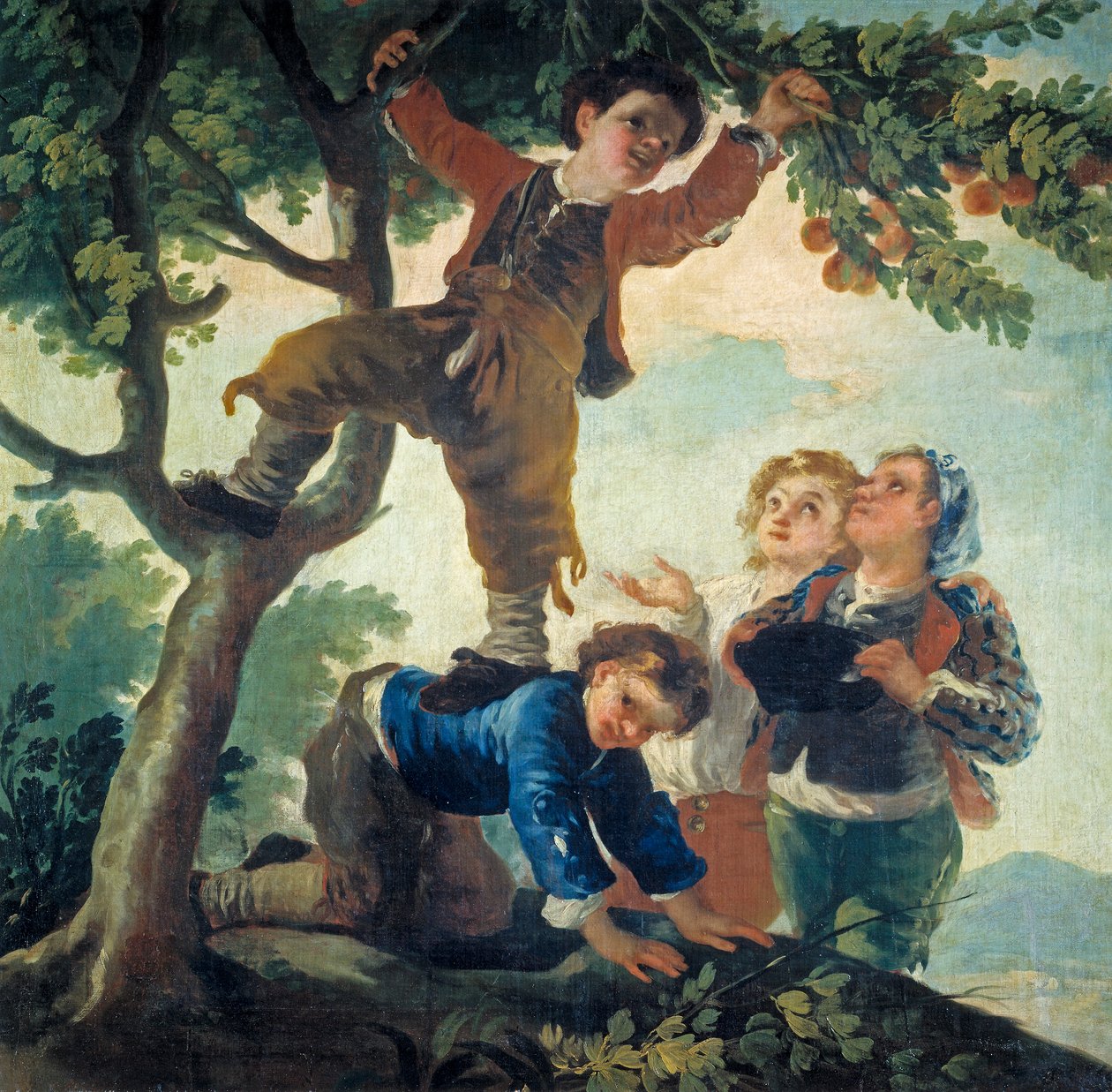Chłopcy zbierający owoce autorstwa Francisco de Goya