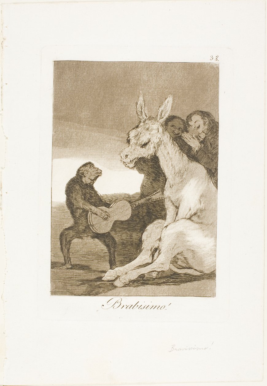 Brawo!, płyta 38 z Los Caprichos autorstwa Francisco Jose de Goya y Lucientes