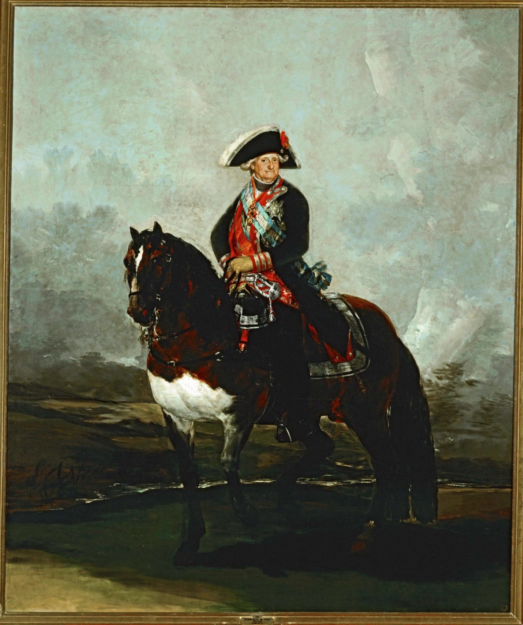 Karol IV na koniu ... (obraz na płótnie) autorstwa Francisco Jose de Goya y Lucientes
