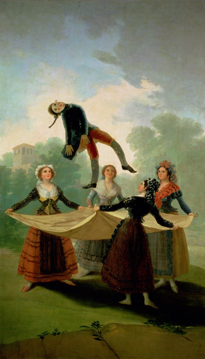 El Pelele (Lalka) 1791-2 (olej na płótnie) autorstwa Francisco de Goya