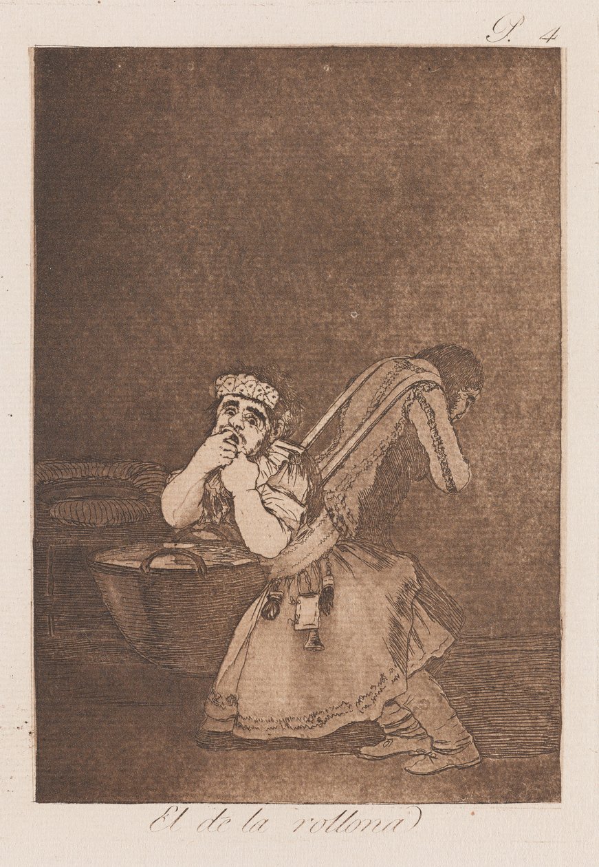 El de la Rollona, koniec XVIII-początek XIX wieku (druk) autorstwa Francisco de Goya