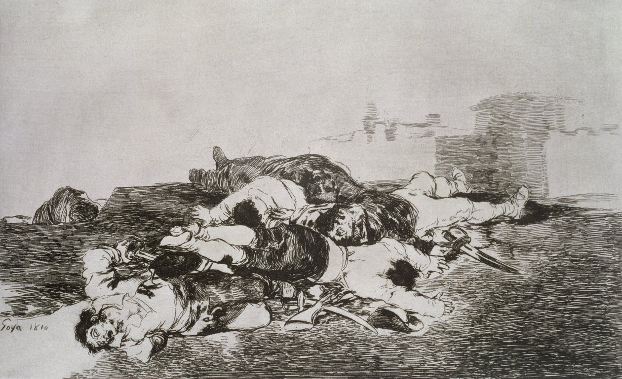 Co gorsza, płyta 22 „Katastrofy wojny” autorstwa Francisco Jose de Goya y Lucientes