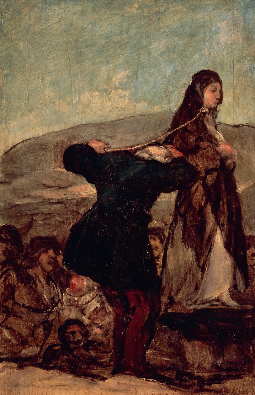 Egzekucja czarownicy autorstwa Francisco Jose de Goya y Lucientes