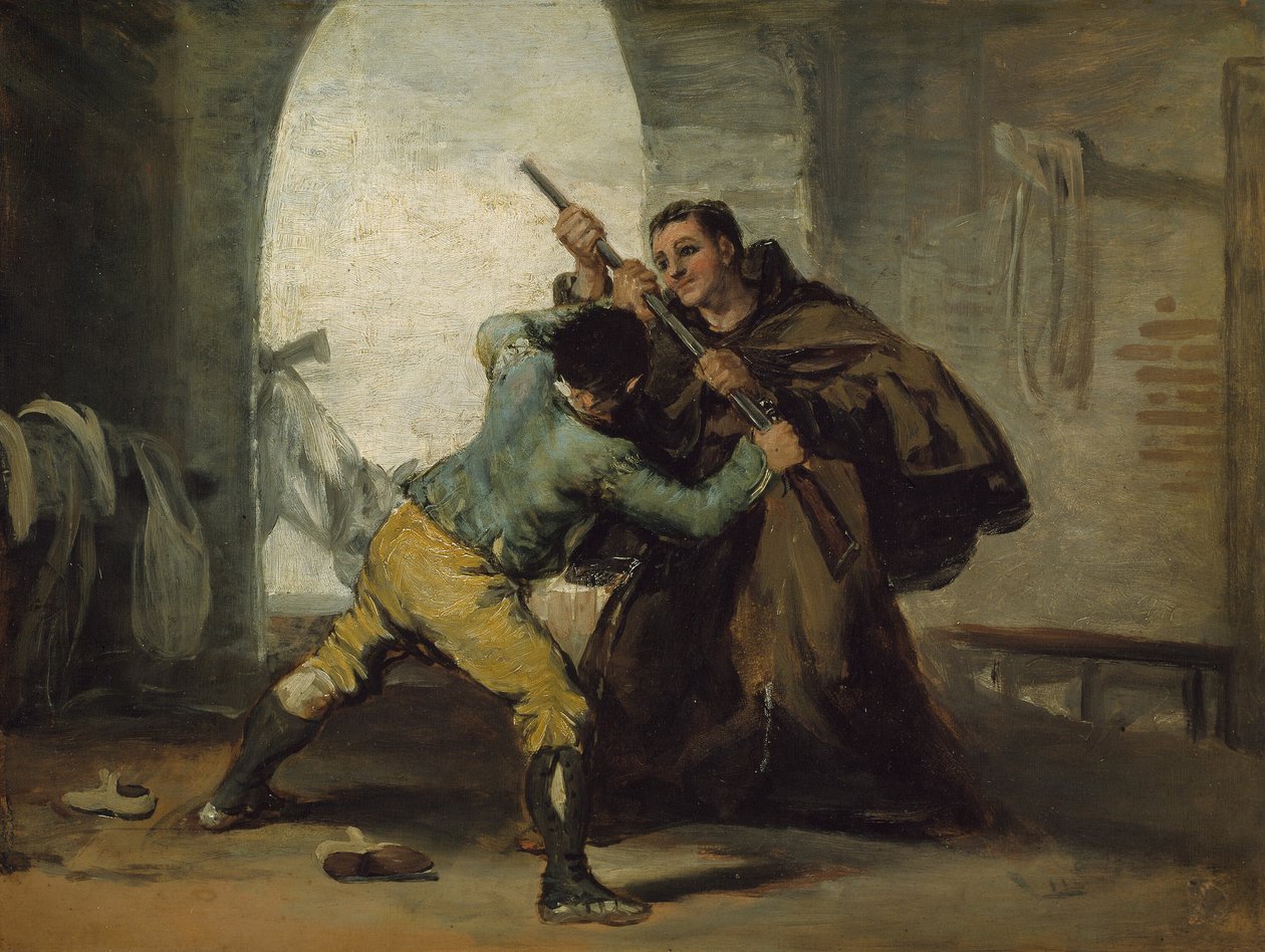 Brat Pedro wyrywa broń El Maragato autorstwa Francisco Jose de Goya y Lucientes