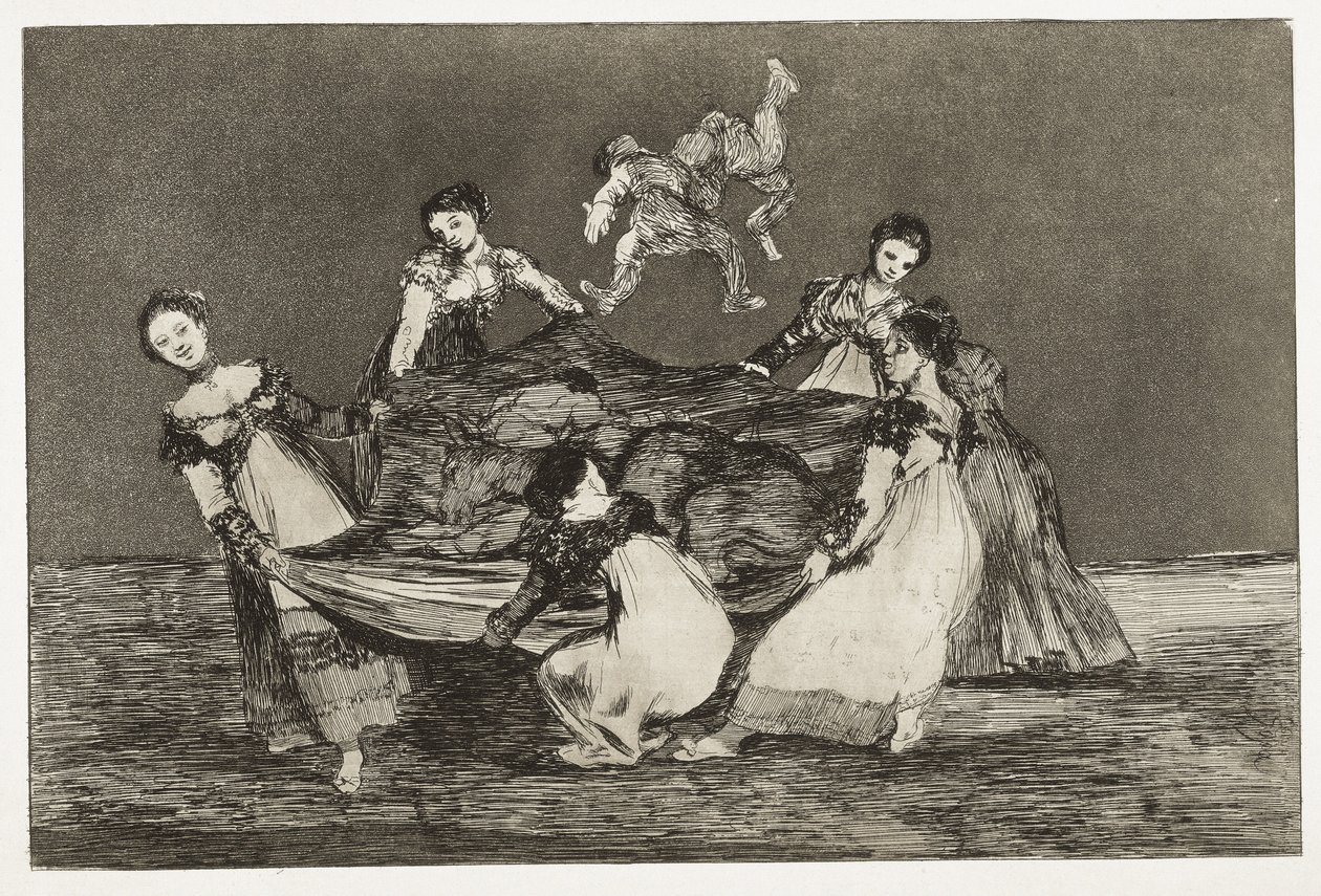 GOYA I LUCIENES, Francisco de (1746-1828). Przysłowia. Kobieca zagadka. 1815-1824. (24