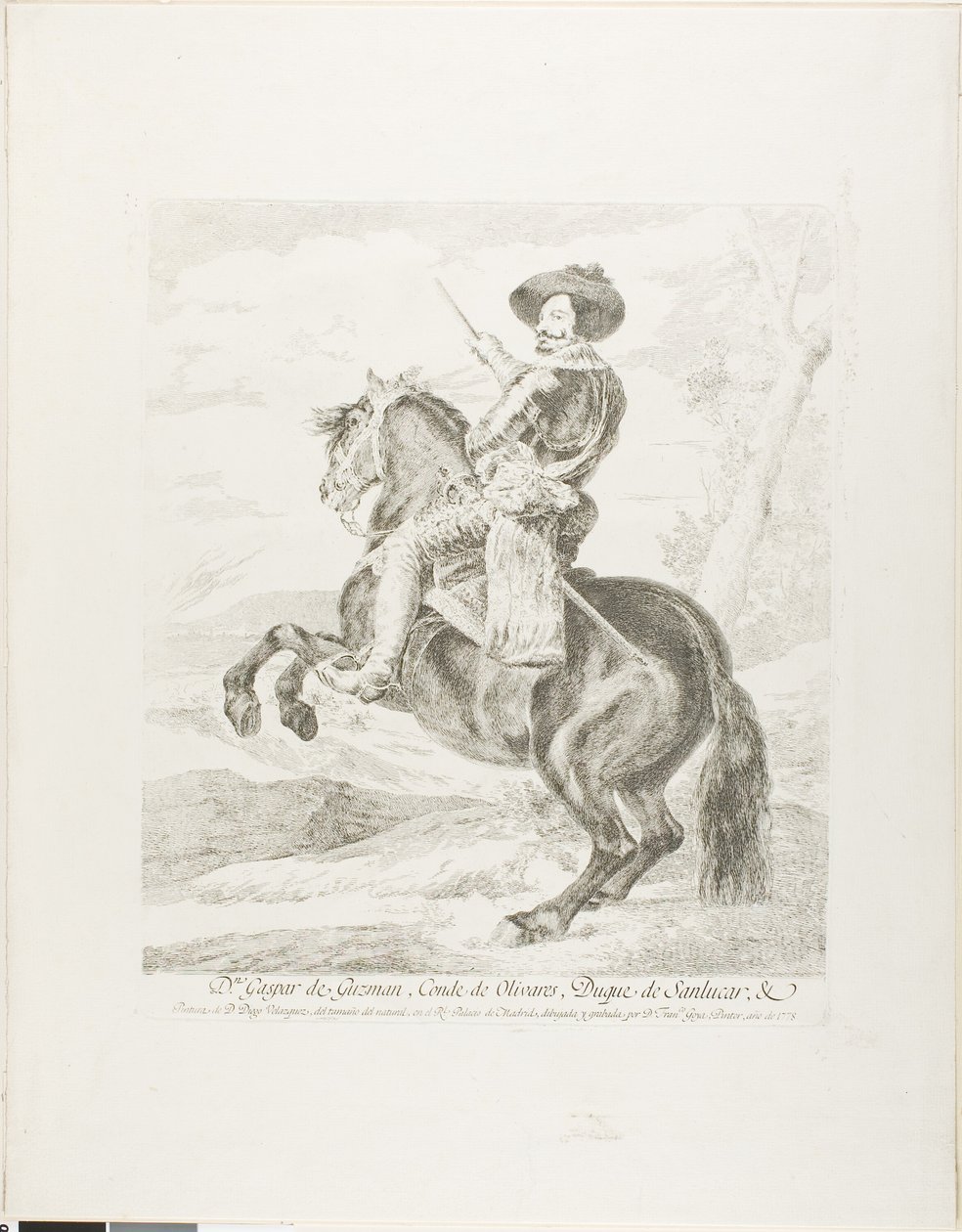 Gaspar de Guzman, hrabia książę Olivares autorstwa Francisco Jose de Goya y Lucientes