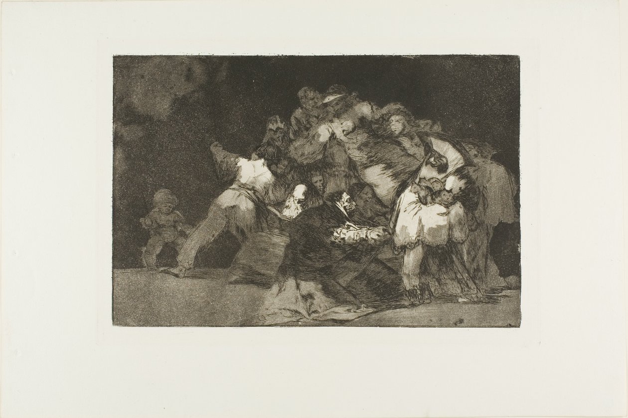 General Folly, płyta dziewiąta z Księgi Przysłów autorstwa Francisco Jose de Goya y Lucientes
