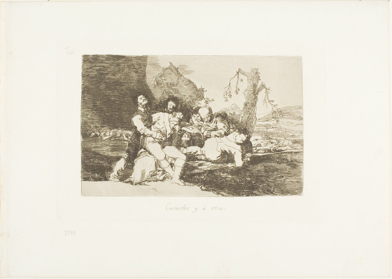 Zdobądź je dobrze i przejdź do następnego, płyta 20 z The Disasters of War autorstwa Francisco Jose de Goya y Lucientes