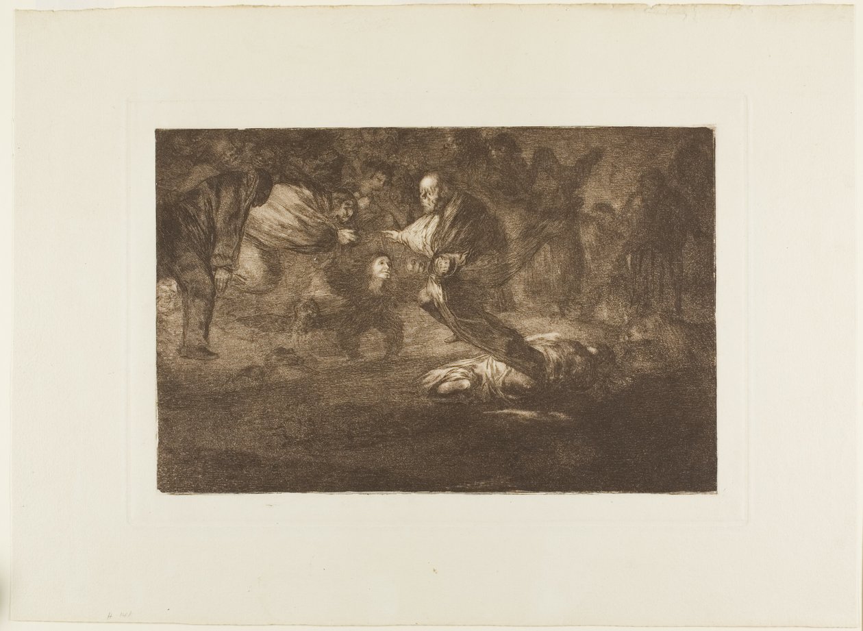 Bóg je stwarza i łączą się razem, płyta 18 z Los Proverbios autorstwa Francisco Jose de Goya y Lucientes