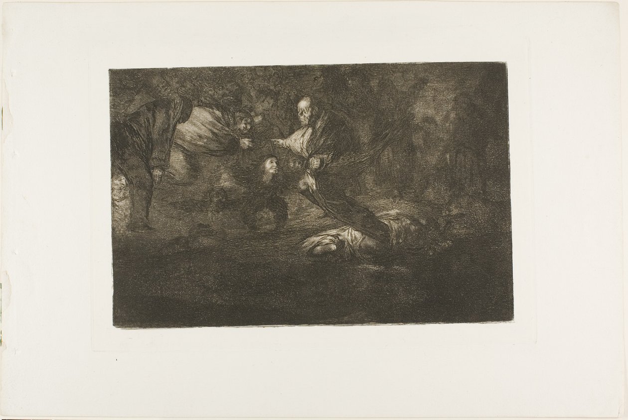 Bóg je stwarza i łączą się razem, płyta 18 z Los Proverbios autorstwa Francisco Jose de Goya y Lucientes